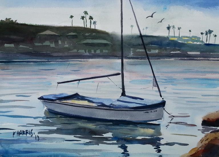 Sail Boats Watercolor for sale